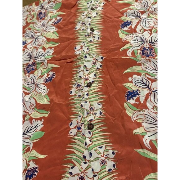 Avanti Original Silk Hawaiian‎ Shirt Size XL Floral Tropical Beach Travel Preppy - Picture 6 of 12